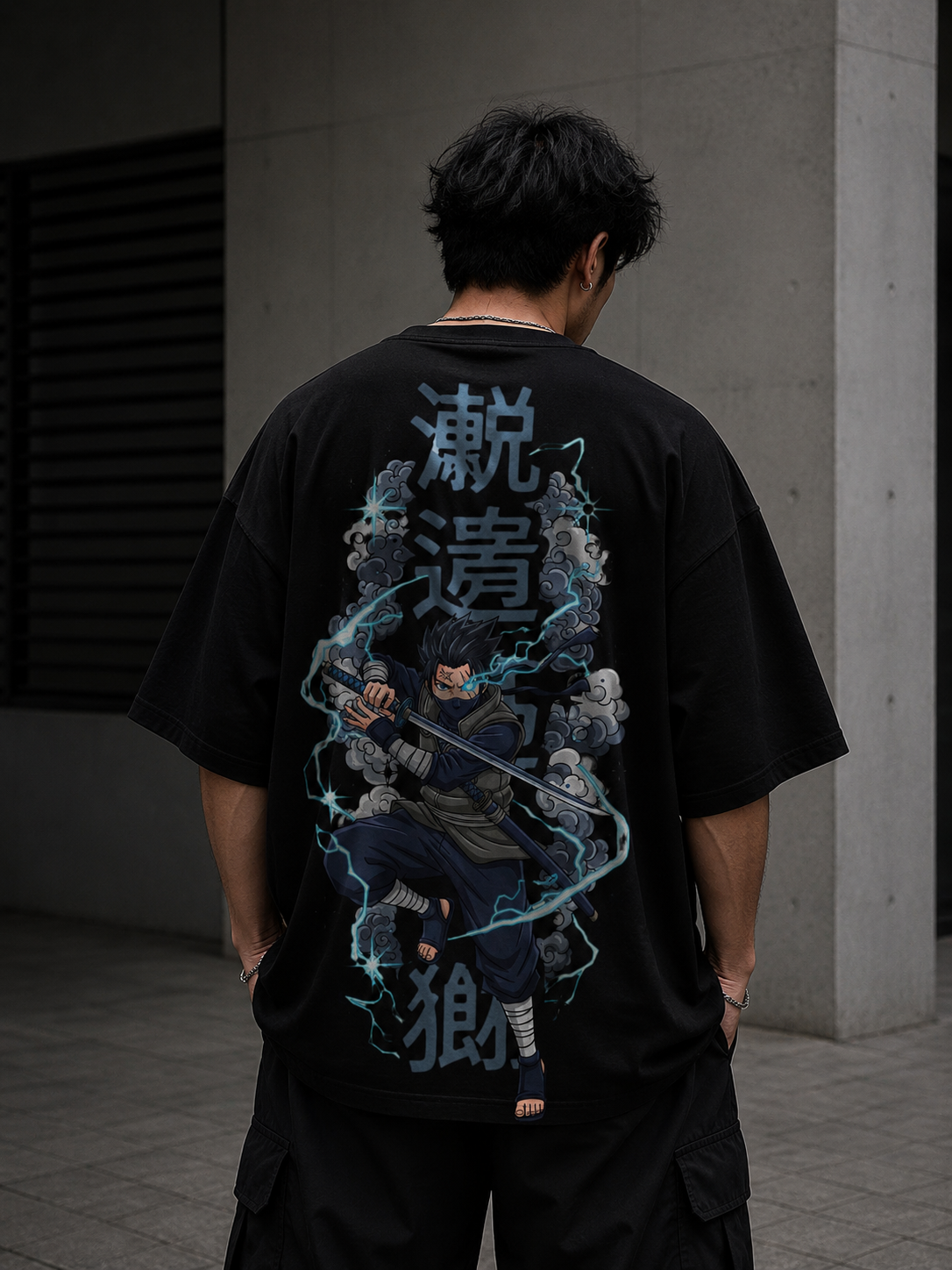 Black Tee- Anime inspired