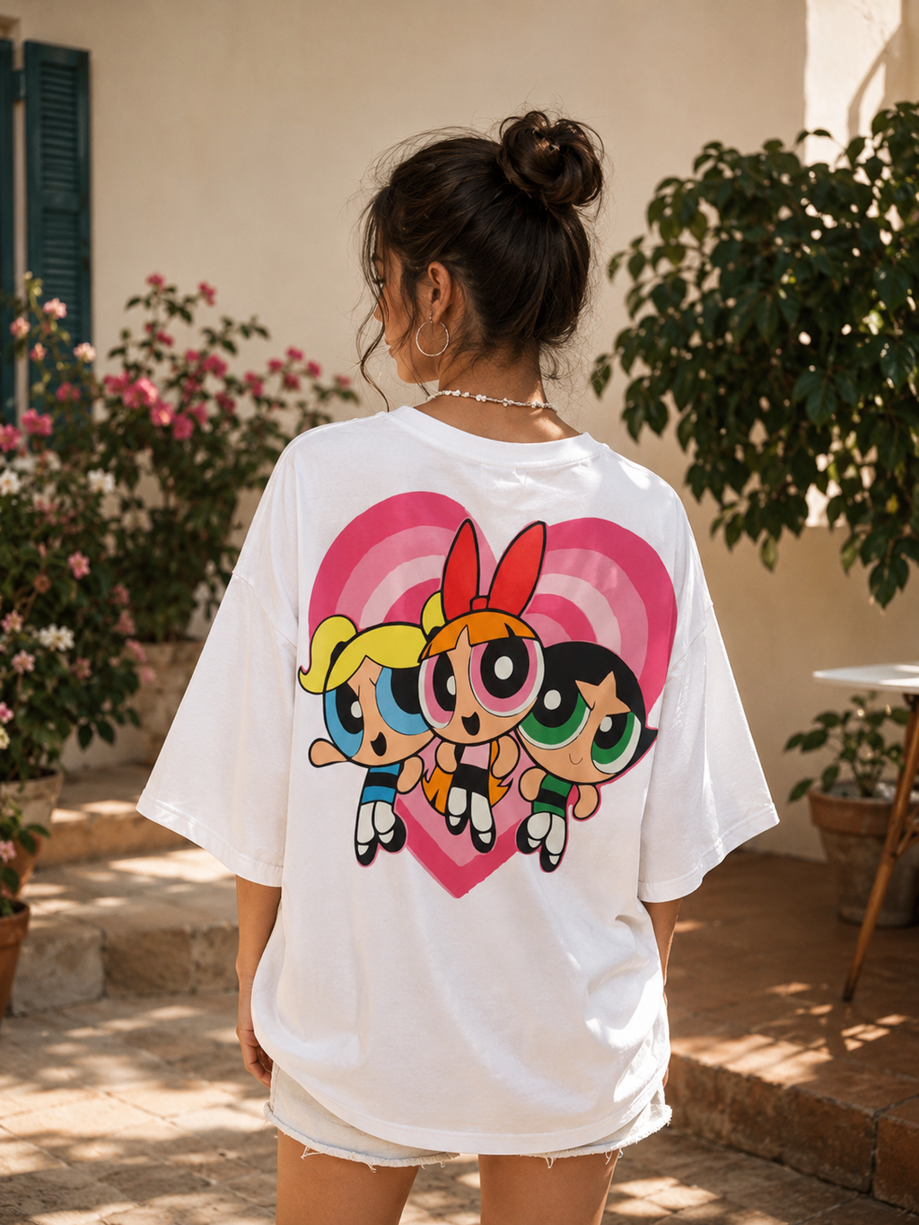 Power-puff's Girls Oversized T-Shirt