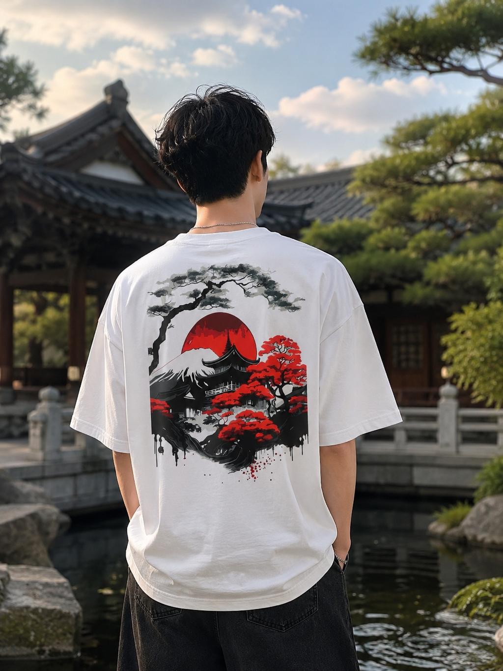 Japanese Art Oversized T-Shirt