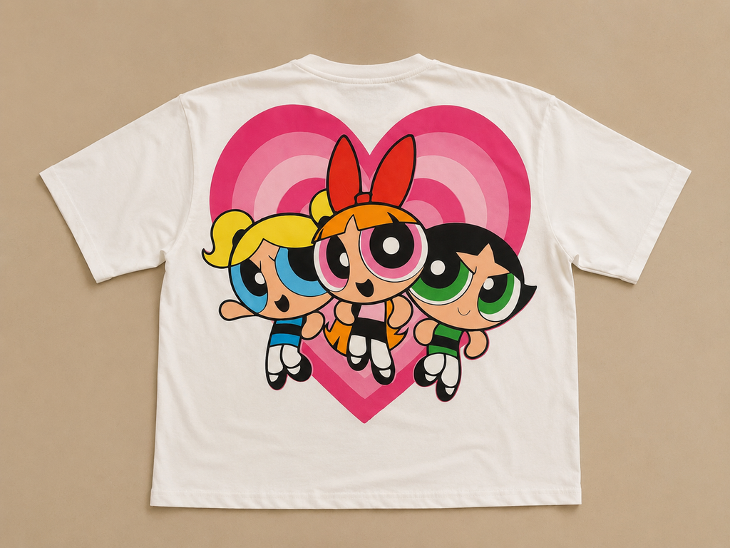 Power-puff's Girls Oversized T-Shirt