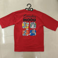 Printed cotton lycra 200gsm red