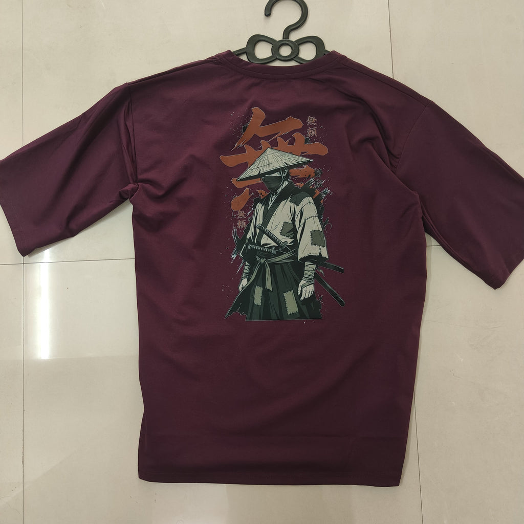 Purple print lycra 200gsm cotton