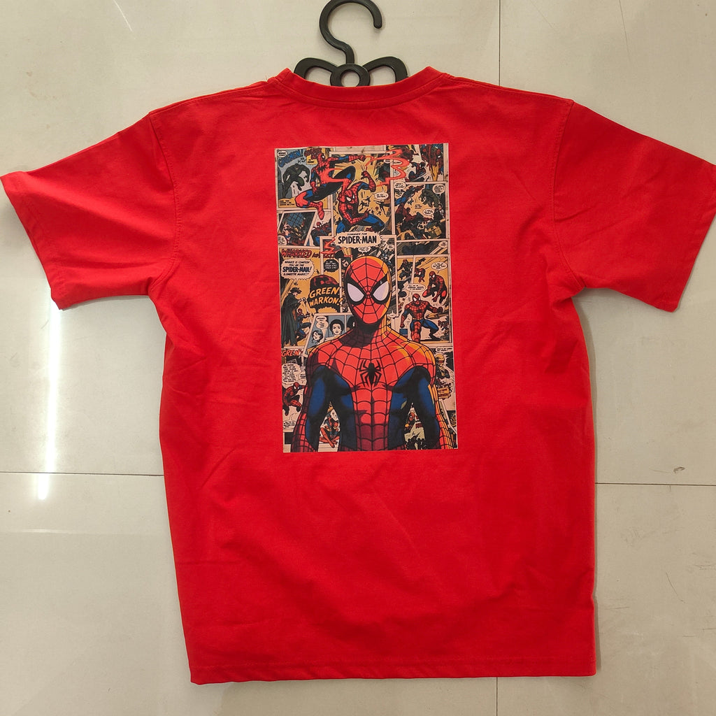 Spider Print regular fit cotton lycra 210gsm