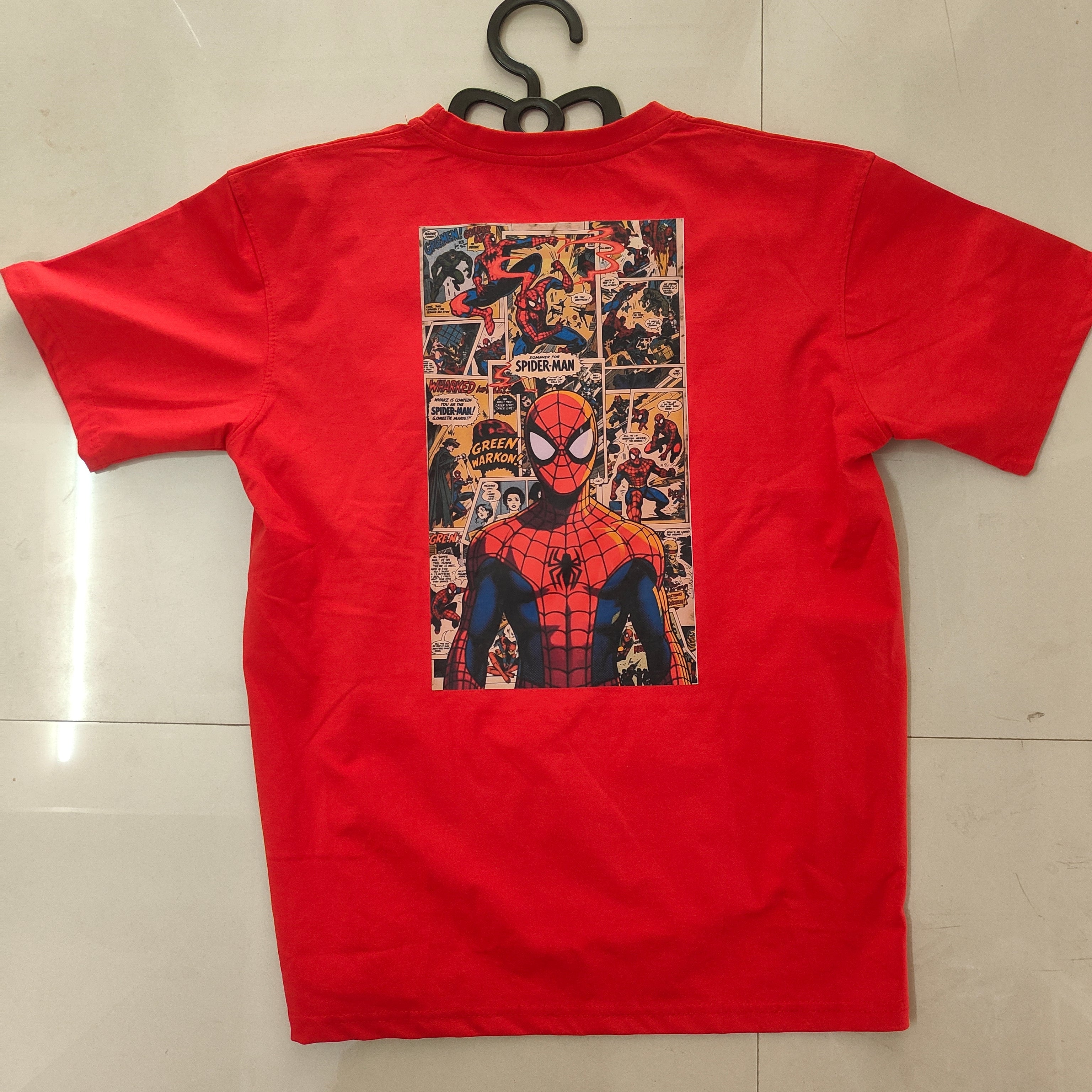 Spider Print regular fit cotton lycra 210gsm