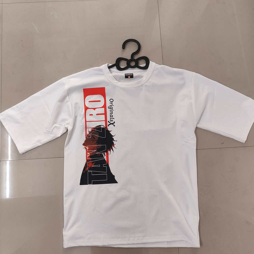 White Cotton Lycra 210gsm OV Printed