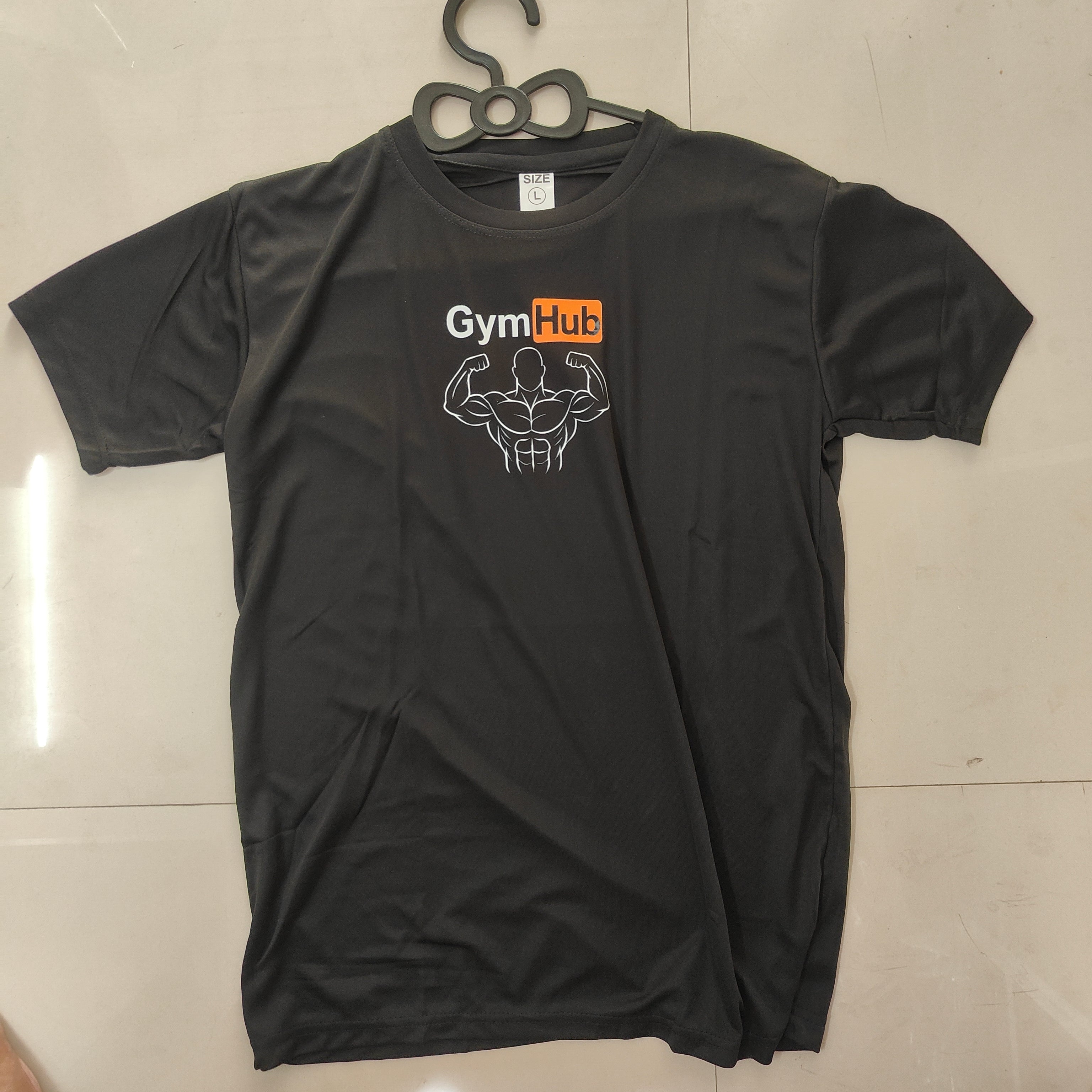 GYM tshirt Polyester 30% Cotton 70%