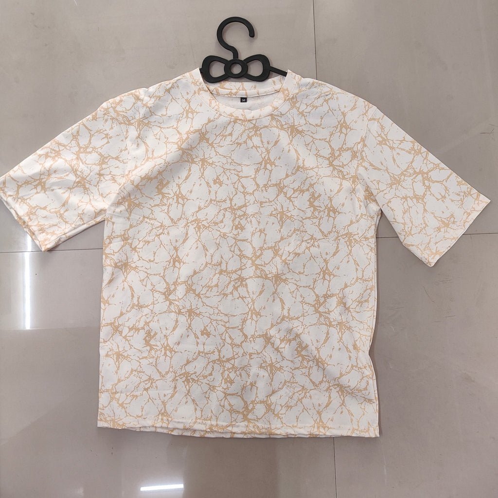 Printed Cotton Lycra 210gsm white