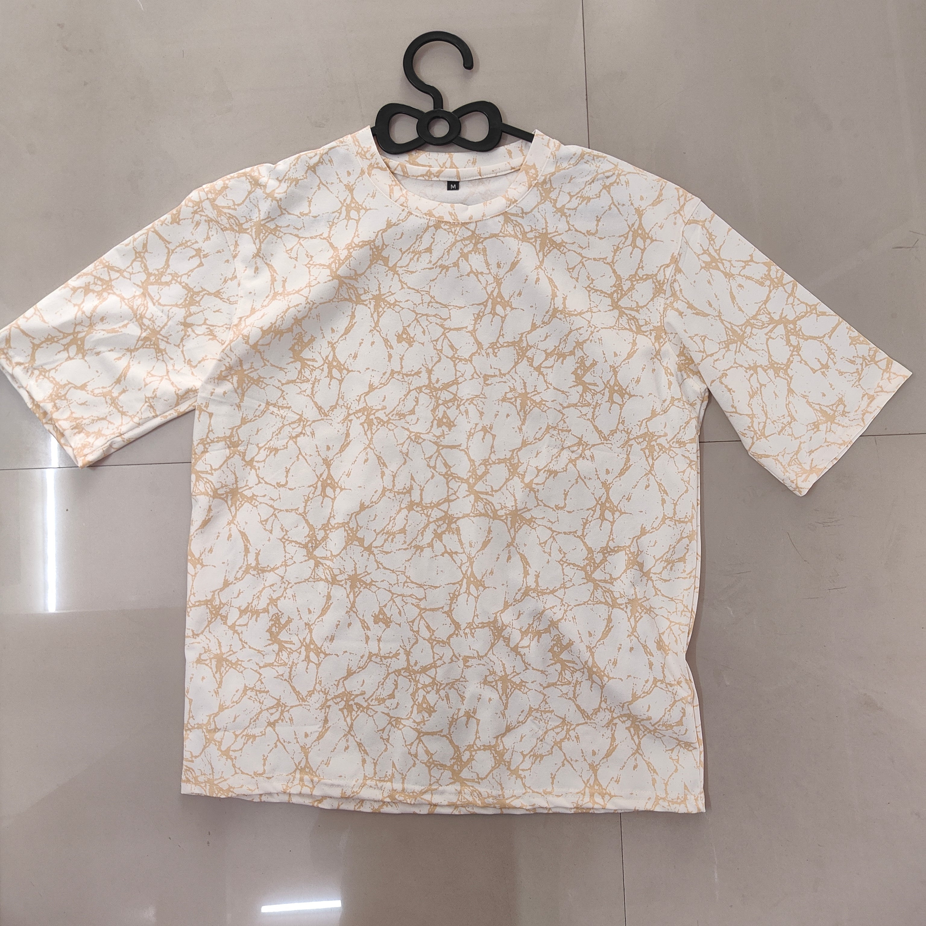 Printed Cotton Lycra 210gsm white