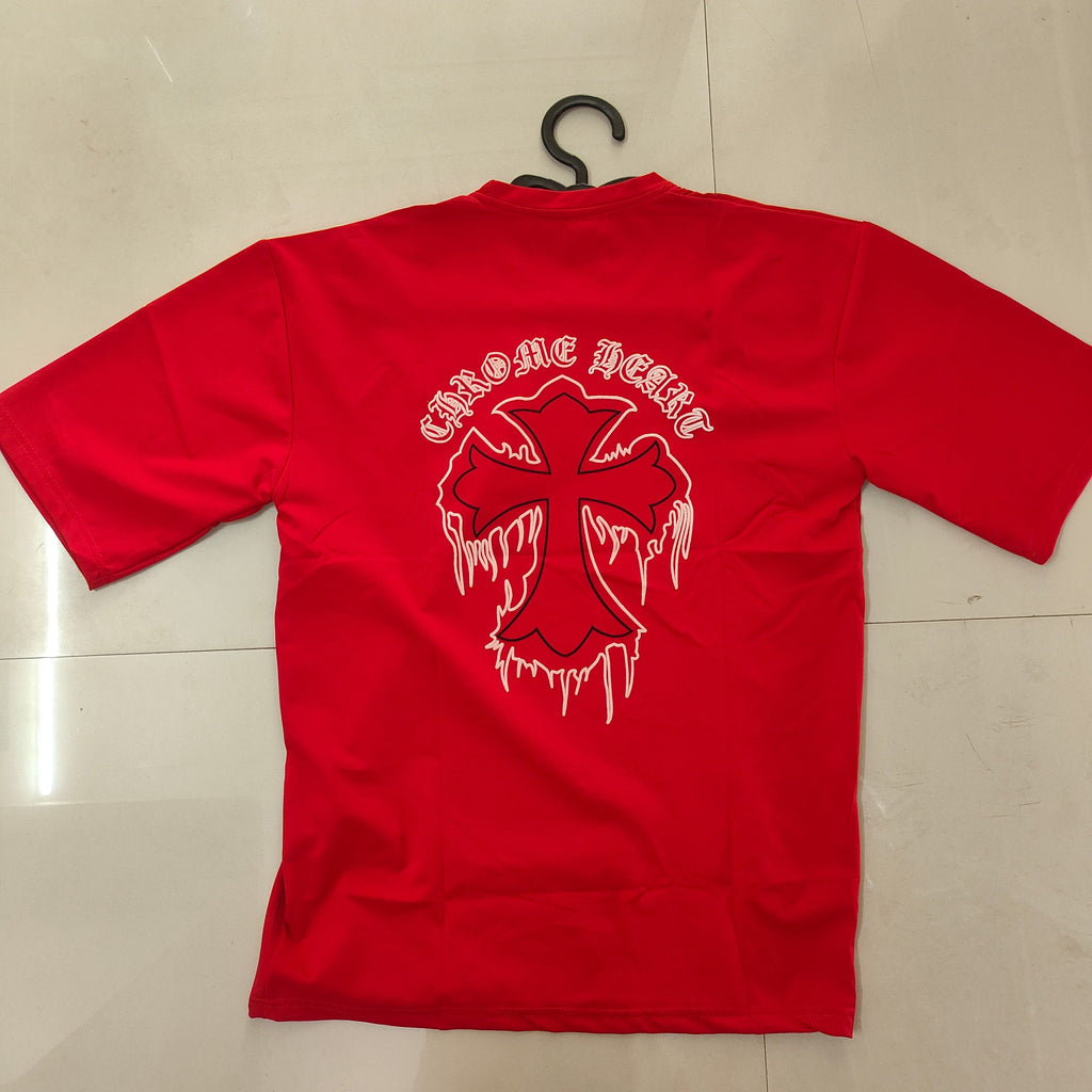 Red colour + Printed