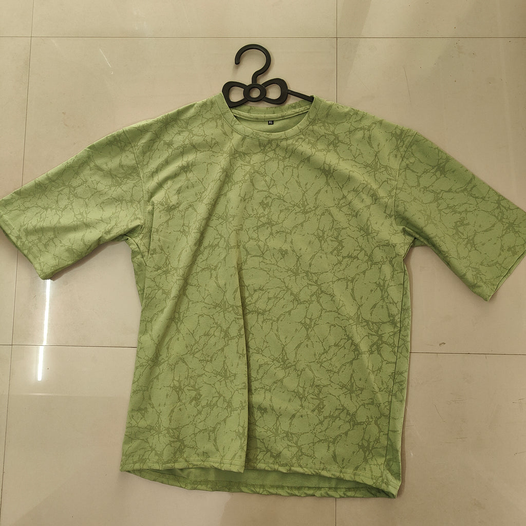 Printed Cotton Lycra green